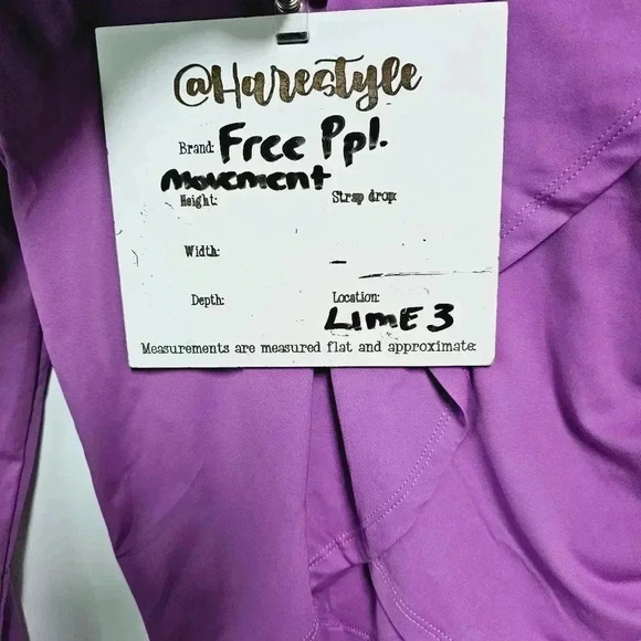 free people movement cropped long sleeve scallop front top med - Picture 12 of 13